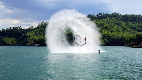 Türkiye Su Jeti Ve Flyboard Şampiyonası Yapıldı