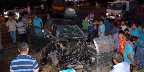 Elbistan`da trafik kazası, 3 yaralı