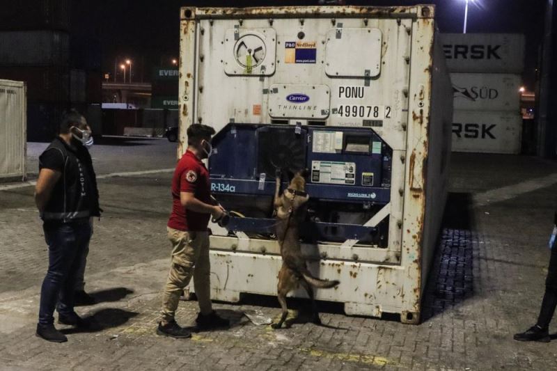 Uluslararası Limanda 48 kilo 800 gram kokain ele geçirildi