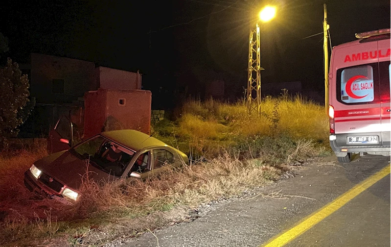 Şarampole devrilen otomobil sürücüsü hayatını kaybetti