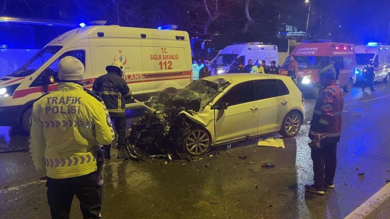 Kahramanmaraş'taki trafik kazasında 3 kişi yaralandı