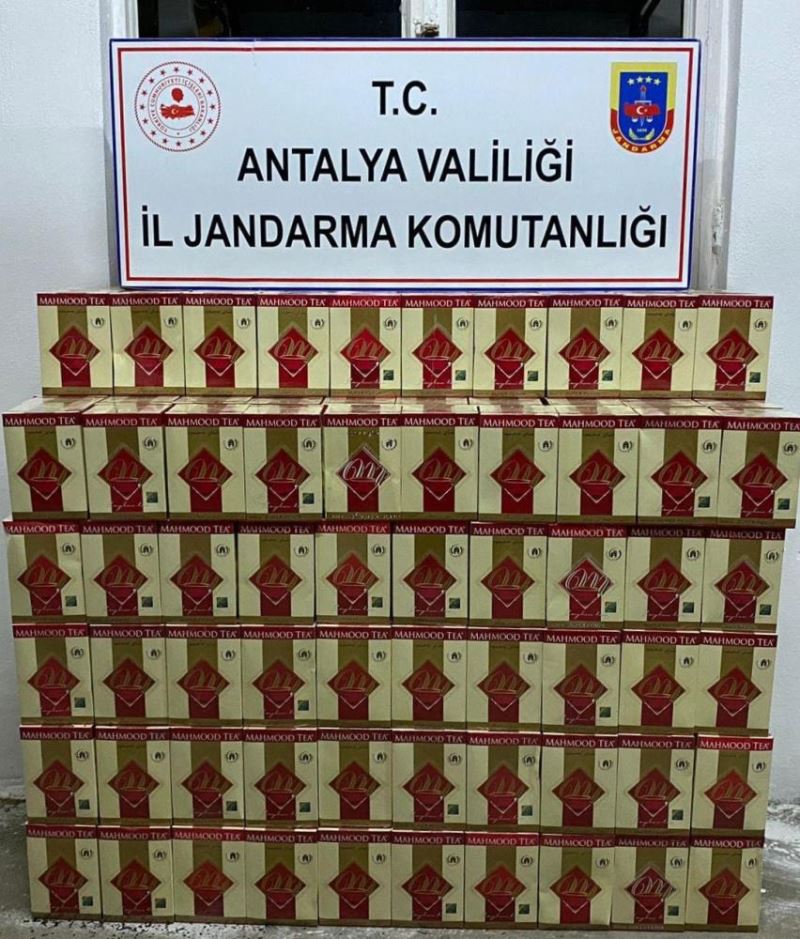 Antalya’da gümrük kaçağı 252 kilogram çay ele geçirildi