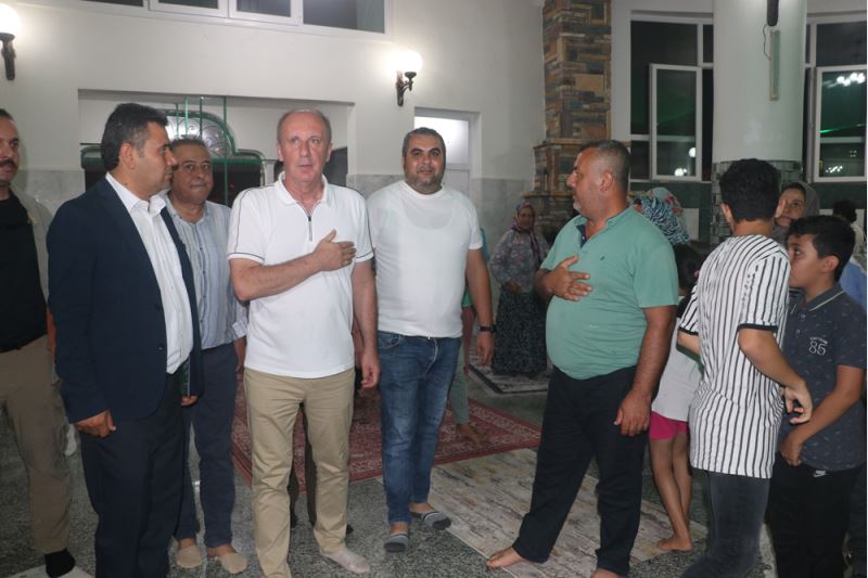 Memleket Partisi Genel Başkanı İnce, Hatay