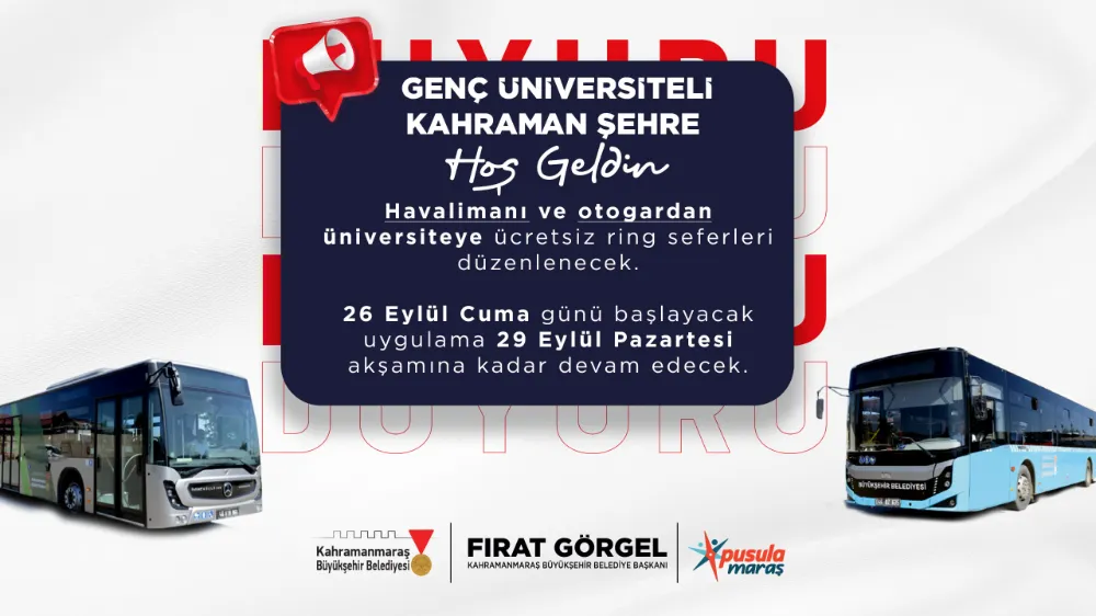 Büyükşehir’den Üniversitelilere Hoş Geldin Hediyesi