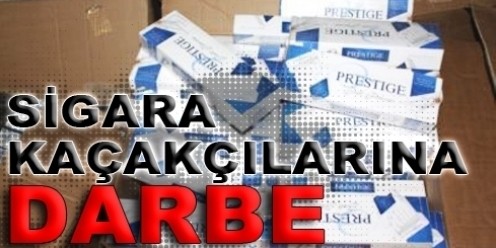 Elbistan`da Gümrük Kaçağı Sigara