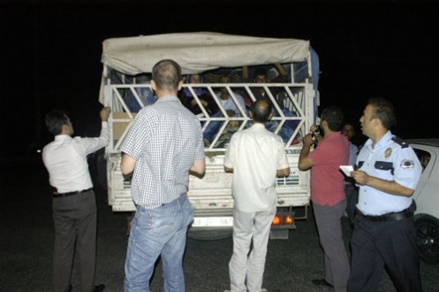 Ölüme yolculuğa polis engeli