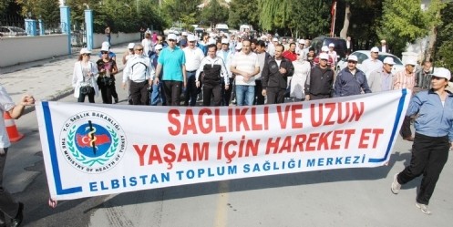 Sağlıklı ve uzun yaşam için yürüdüler