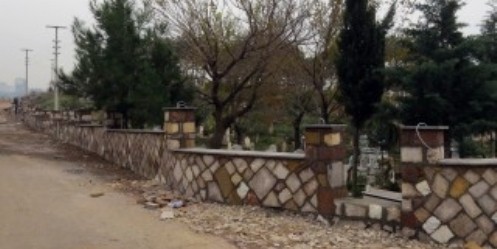 Mezarlık Alanına İhata Duvarı