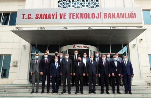 KSÜ Üniversitesi Rektörü Can ve Kahramanmaraş Protokolü, Şehrimize İvme Kazandıracak Projeler ile Sanayi Yatırımcılarının Sorun ve Taleplerini, Sanayi ve Teknoloji Bakanı Mustafa Varank