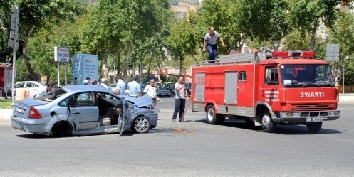 Kahramanmaraş`ta trafik kazası: 1 yaralı 