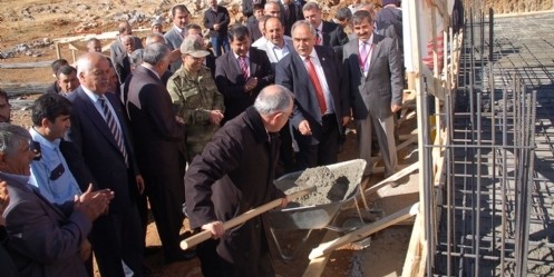 Afşin`de cami kompleksinin temeli atıldı