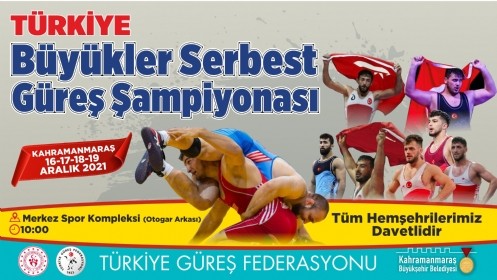 Kahramanmaraş`ta Türkiye Güreş Şampiyonası Heyecanı!