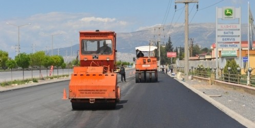 İki günde 20 bin metrekare asfalt