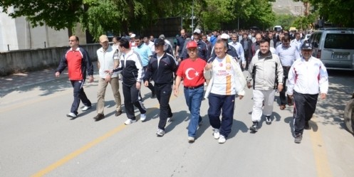 Gençlik yürüyüşü Pınarbaşı