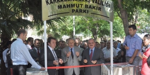 Mahmut Bakır adının verildiği park düzenlenen törenle hizmete açıldı