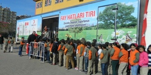 Öğrencilere deprem eğitimi