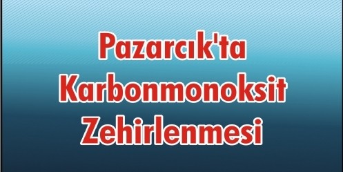 Pazarcık`ta Karbonmonoksit Zehirlenmesi