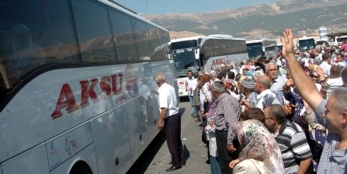 Kutsal topraklara yolculuk başladı 