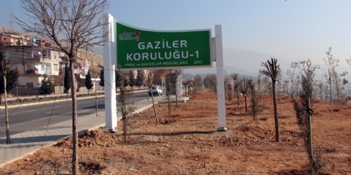 Gaziler koruluğu oluşturuldu