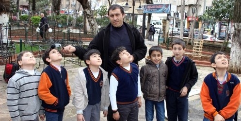 Güneş tutulması yoğun buluta rağmen izlendi