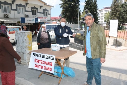 Pazarcık belediyesinden ücretsiz maske