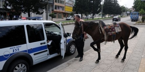 Atla gezen kişiye para cezası  