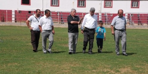 TFF Heyeti Elbistan Belediyespor sahasını inceledi