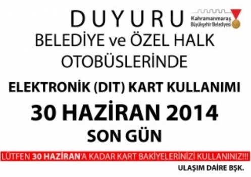 Dıt Kart Kullanımında Son Gün 30 Haziran