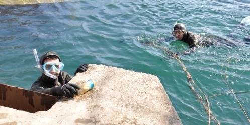 Amatör Dalgıçlar Nehirde Temizlik Yaptı 