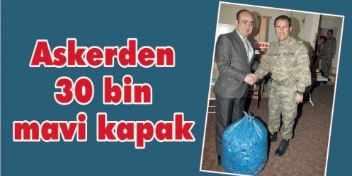 Askerden 30 bin mavi kapak