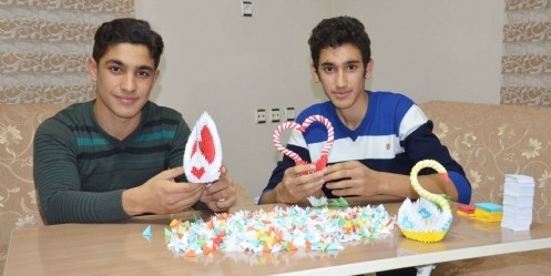 Liseli Kardeşlerin Origami Merakı