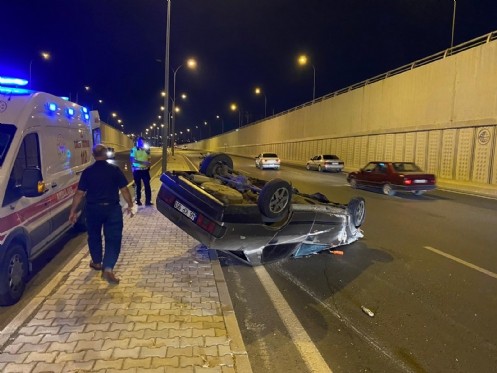 Kahramanmaraş`ta Takla Atan Otomobil De 2 Kişi Yaralandı