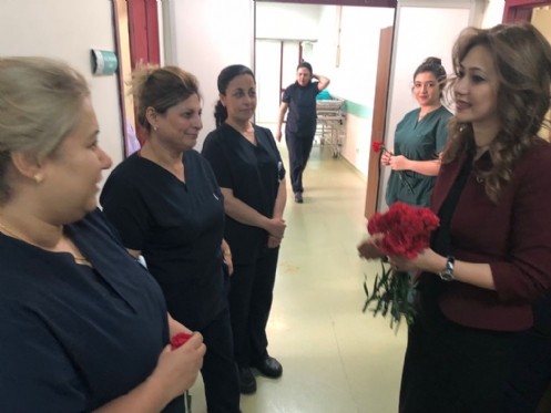 Zuhal Karakoç Dora Doğumevi Hastanesini Ziyaret Etti