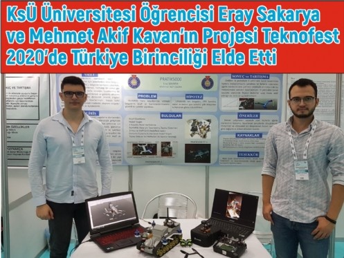 KSÜ Üniversitesi Öğrencisi Eray Sakarya ve Mehmet Akif Kavan