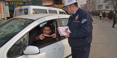 Göksun`da trafik denetimi