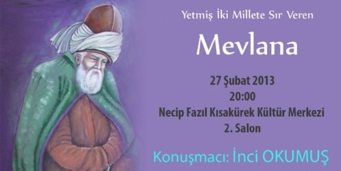 Belediyenin Mevlana programı bugün