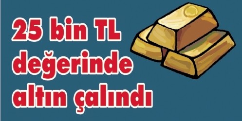 25 bin TL değerinde altın çalındı