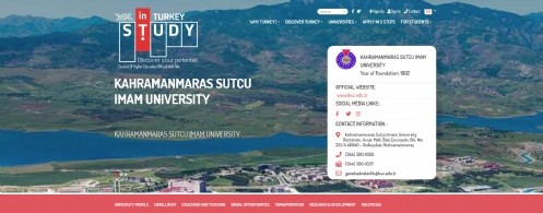 KSÜ, `Study in Turkey YÖK Sanal Fuarı`nda 