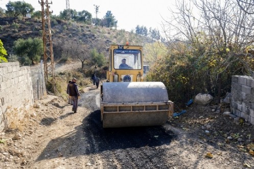 Sarıkaya Mahallesinde Asfalt Çalışması