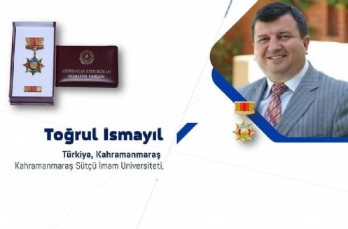 KSÜ üniversitesi Öğretim Üyesi Prof. Dr. Toğrul İsmayıl Azerbaycan Devlet Madalyası İle Ödüllendirildi