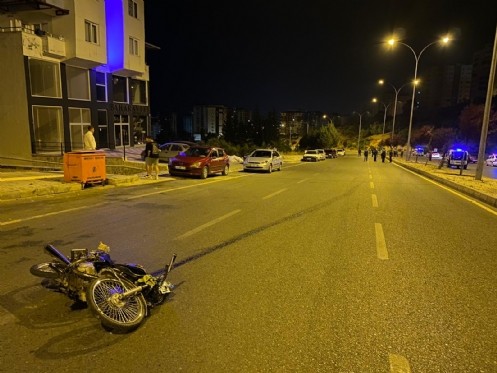 Kahramanmaraş`ta Motosiklet Sürücüsü Ağır Yaralandı
